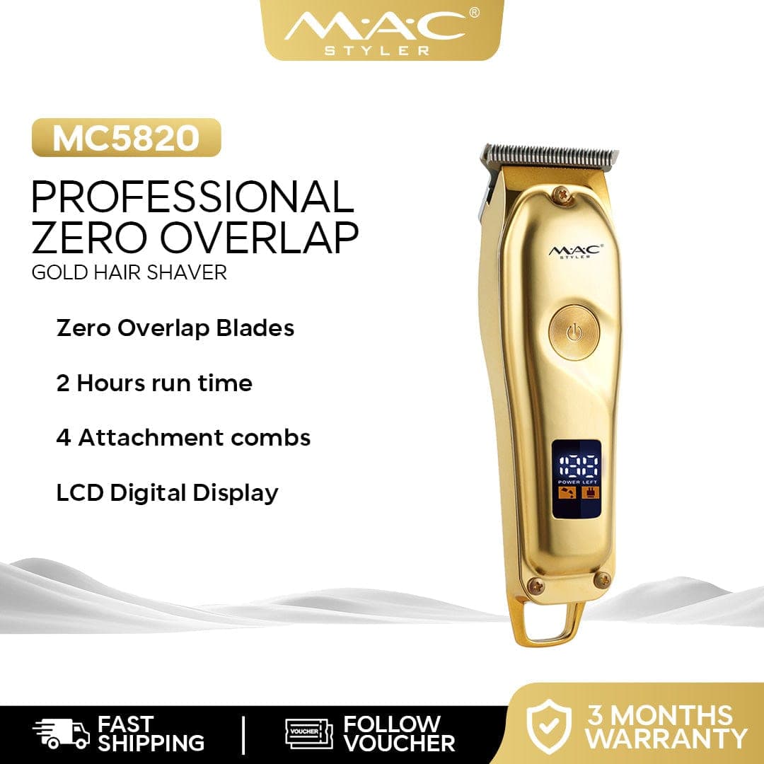 Tondeuse Rasoir Professionnelle Zero Overlap Or MC5820