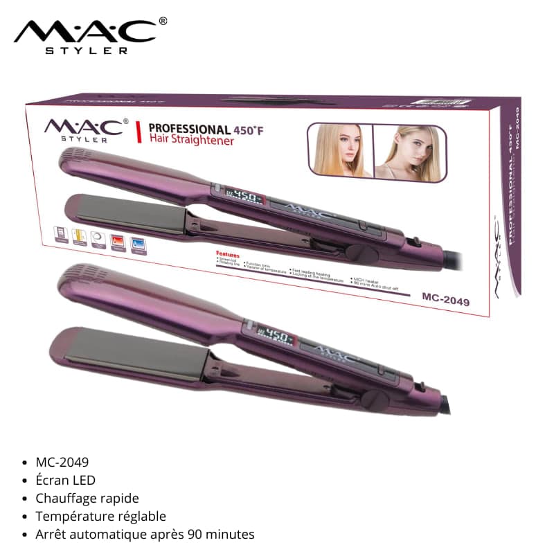 Lisseur Professionnel MAC Styler 450°F mc-2049 مكواة شعر احترافية MAC Styler 450°F mc-2049