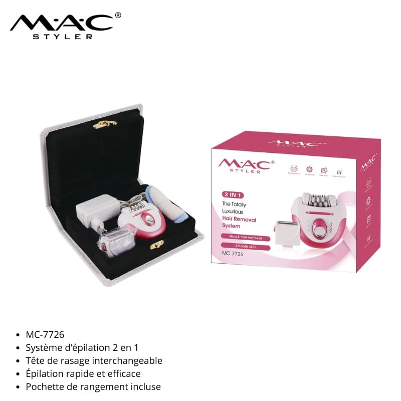 Épilateur électrique 2 en 1 MC-7726 آلة إزالة الشعر الكهربائية 2 في 1 MC-7726 — vue 1