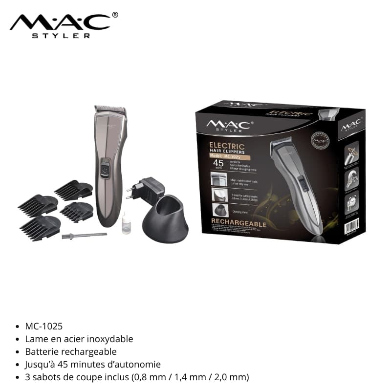 Tondeuse à cheveux rechargeable MC-1025 ماكينة حلاقة شعر قابلة لإعادة الشحن MC-1025
