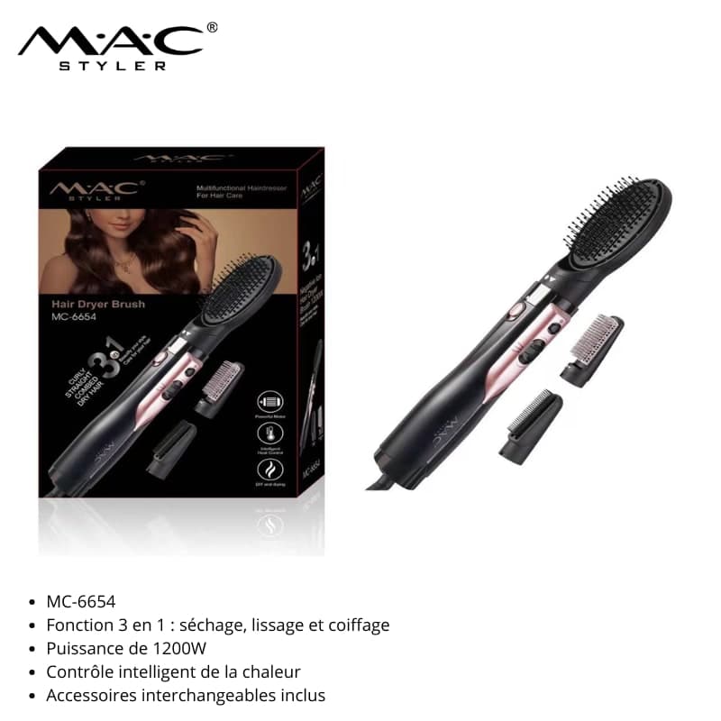 Brosse Séchante Multifonction 3-en-1 MC-6654 فرشاة تجفيف متعددة الوظائف 3 في 1 MC-6654
