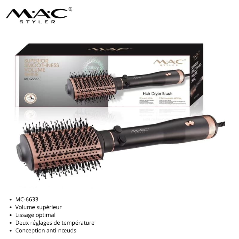 Brosse Soufflante Rotative 360 Salon – NOIR MC-6633 فرشاة هوائية دوارة 360 صالون – NOIR MC-6633 — vue 1