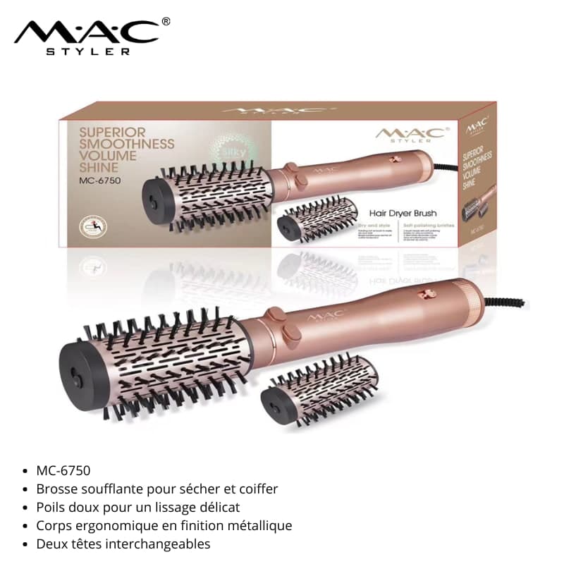 Brosse Soufflante Rotative 360 Salon mc-6750 فرشاة تصفيف الشعر الدوارة 360 Salon mc-6750 — vue 1