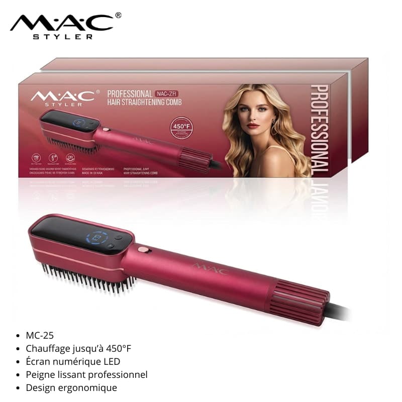Brosse Lisseur Professionnel MAC Styler MC-25 فرشاة تمليس احترافية MAC Styler MC-25