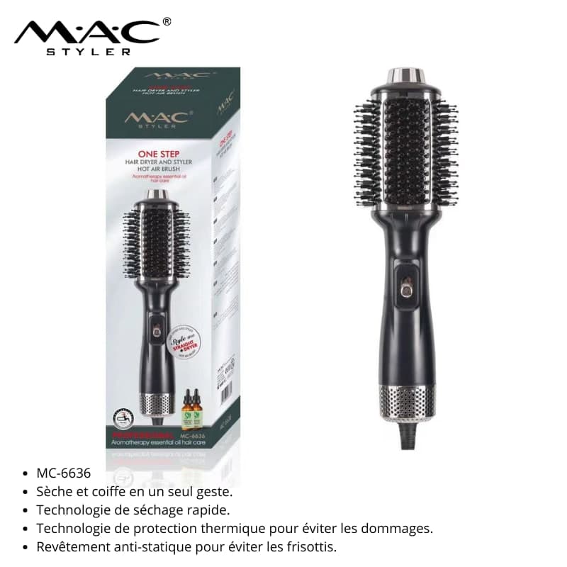 Brosse Sèche-Cheveux Coiffante MAC Styler MC-6636 فرشاة تجفيف وتصفيف الشعر MAC Styler MC-6636 — vue 1
