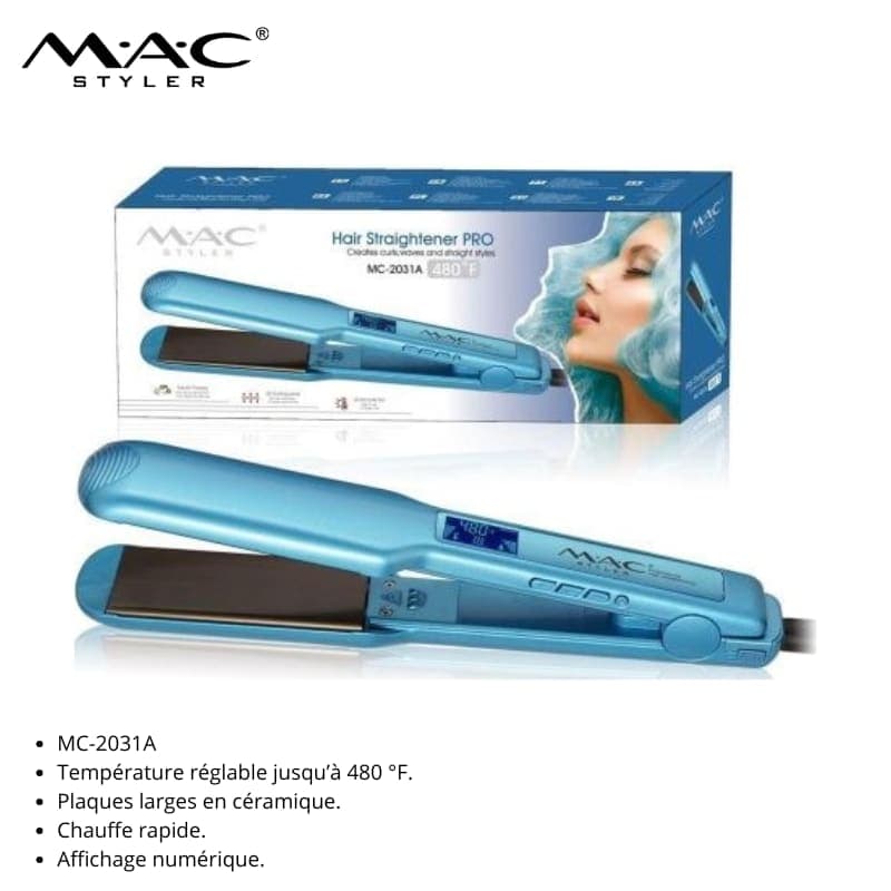 Fer à Lisser Professionnel 480°F m-2031A مكواة فرد الشعر احترافية 480 F m-2031A