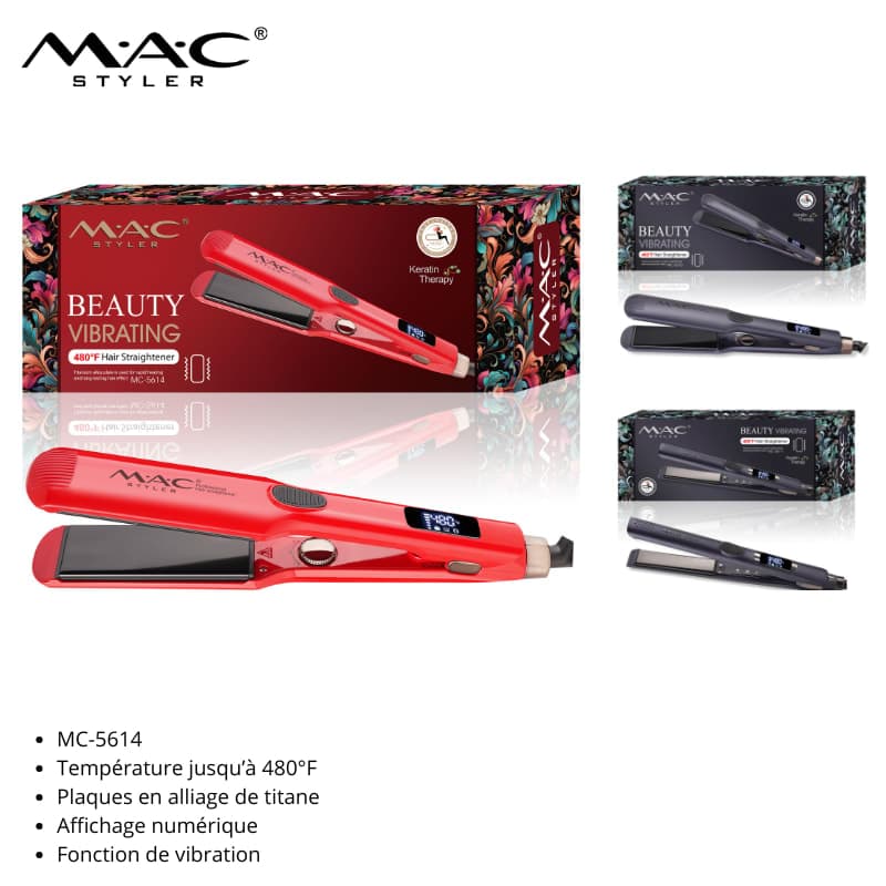 Lisseur vibreur professionnel 480F, Mc-5612A مكواة شعر احترافية بالاهتزاز 480 فهرنهايت، Mc-5612A — vue 1