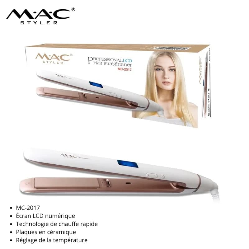 Fer à Lisser professionnel mc-2017 avec Écran LCD مكواة شعر احترافية mc-2017 مع شاشة LCD