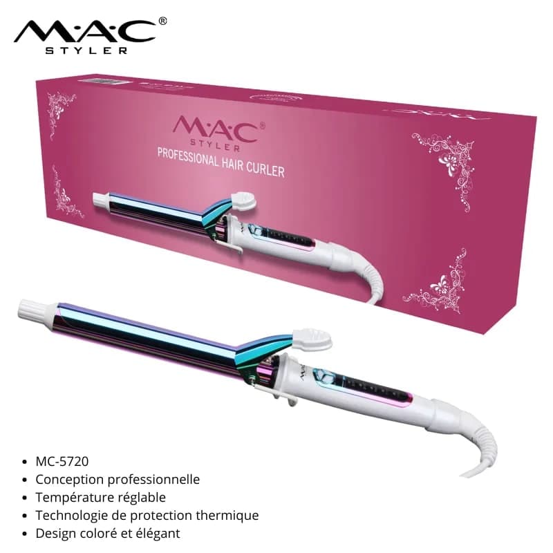 Fer à Boucler Professionnel Rose 450°F MC-5720 مكواة تجعيد الشعر احترافية وردية 450°F MC-5720