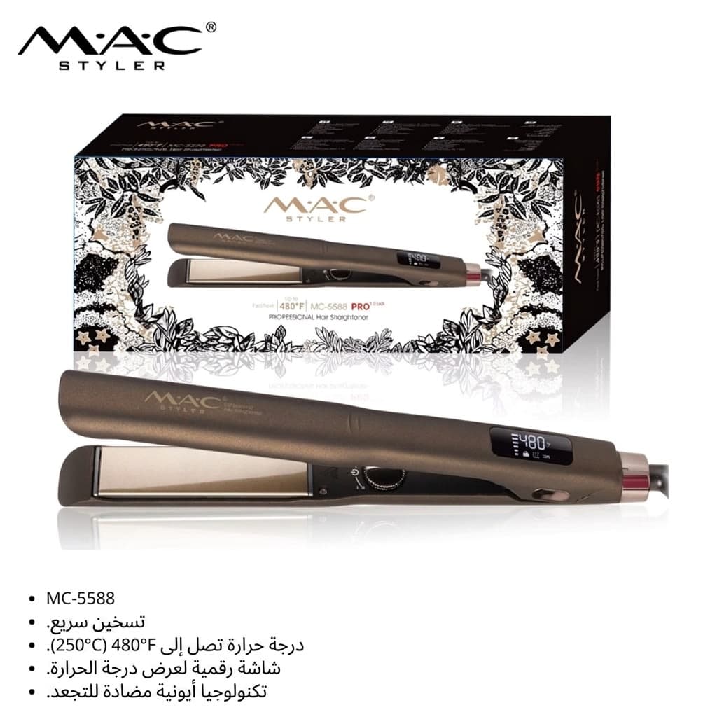 Lisseur Professionnel MAC Styler MC-5588 مكواة شعر احترافية MAC Styler MC-5588